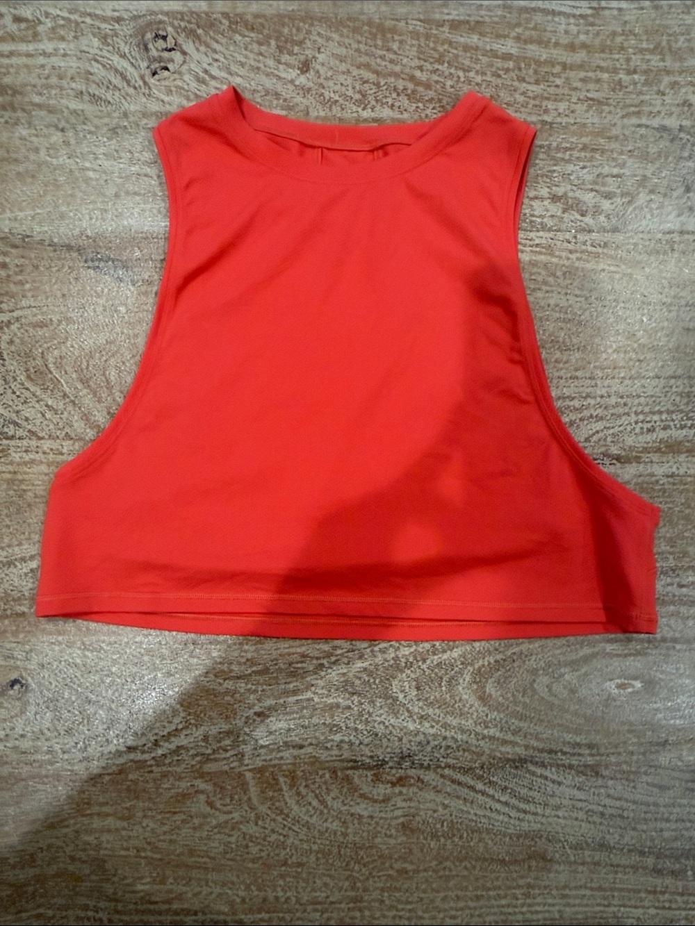 Women's Coral Crop Tank Top - Sleeveless Athletic Style